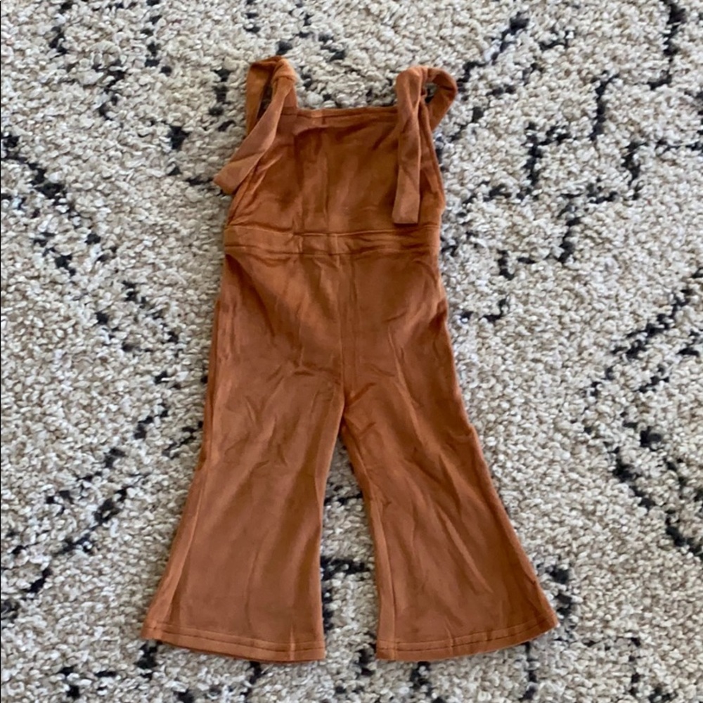 Bailey’s Blossoms velour bell bottom jumpsuit